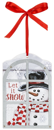 Snowman Window Ornaments - Bellamie Boutique