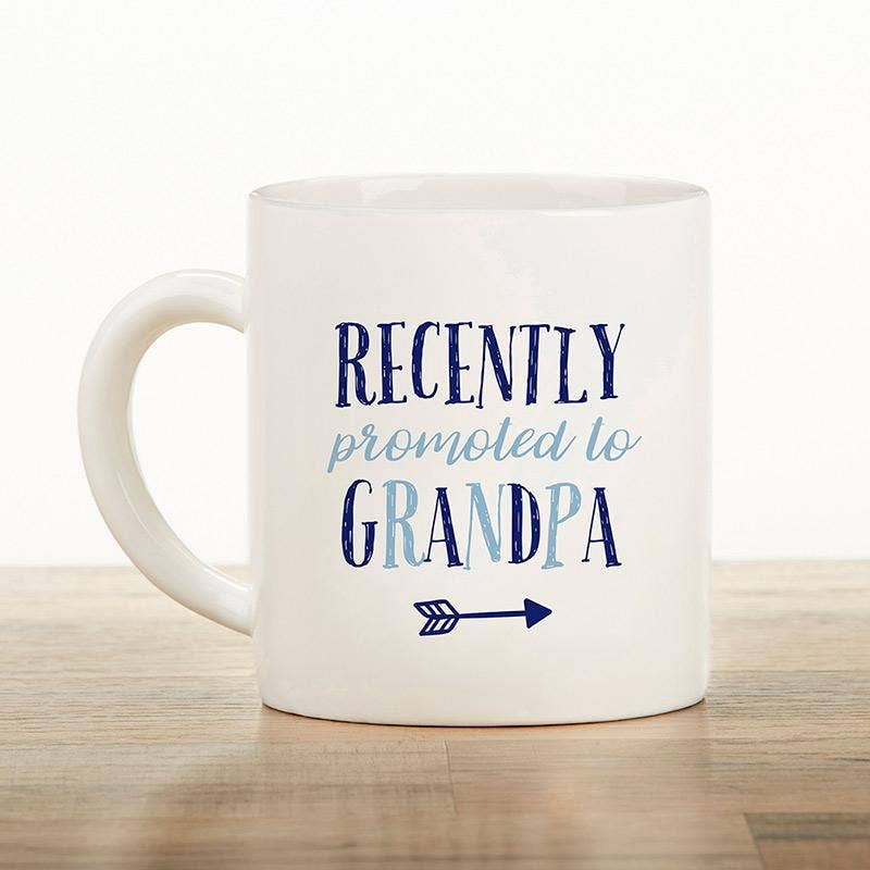Promoted To Grandpa 16 oz White Coffee Mug