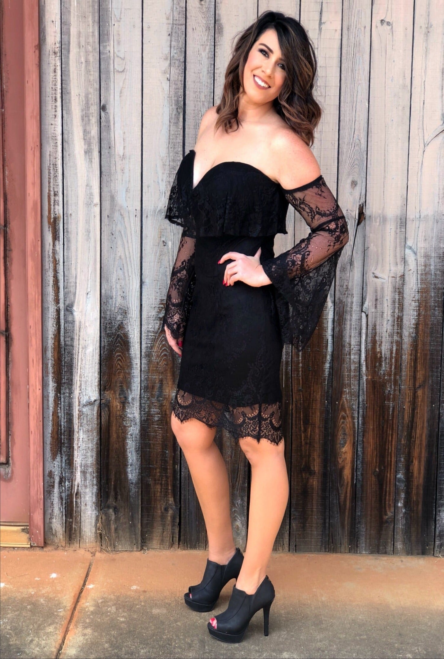 Own the Night Lace Dress - Bellamie Boutique