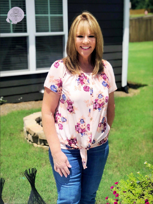 Blush Garden Top - Bellamie Boutique