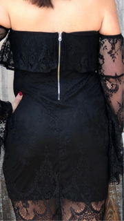 Own the Night Lace Dress - Bellamie Boutique