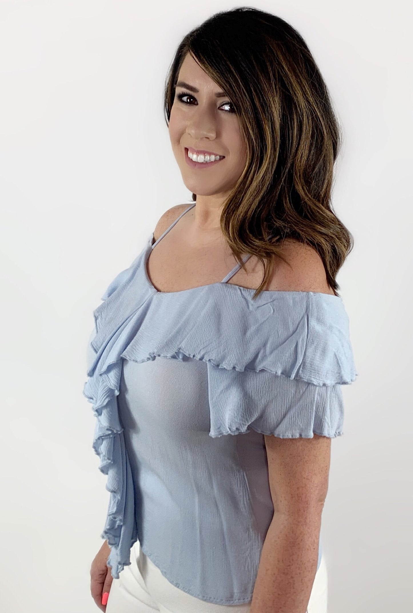 Bailey Blue Top - Bellamie Boutique