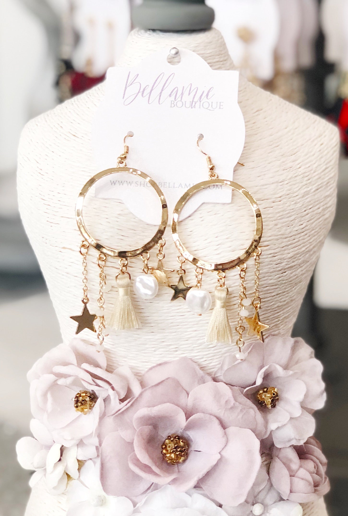 Cascading Star Earrings - Bellamie Boutique