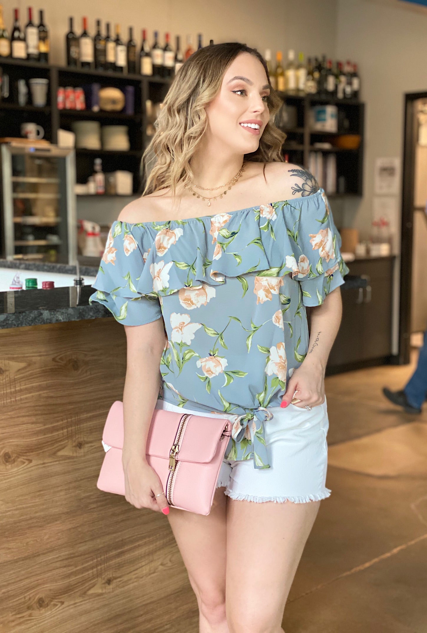 Sadie Floral Top - Bellamie Boutique