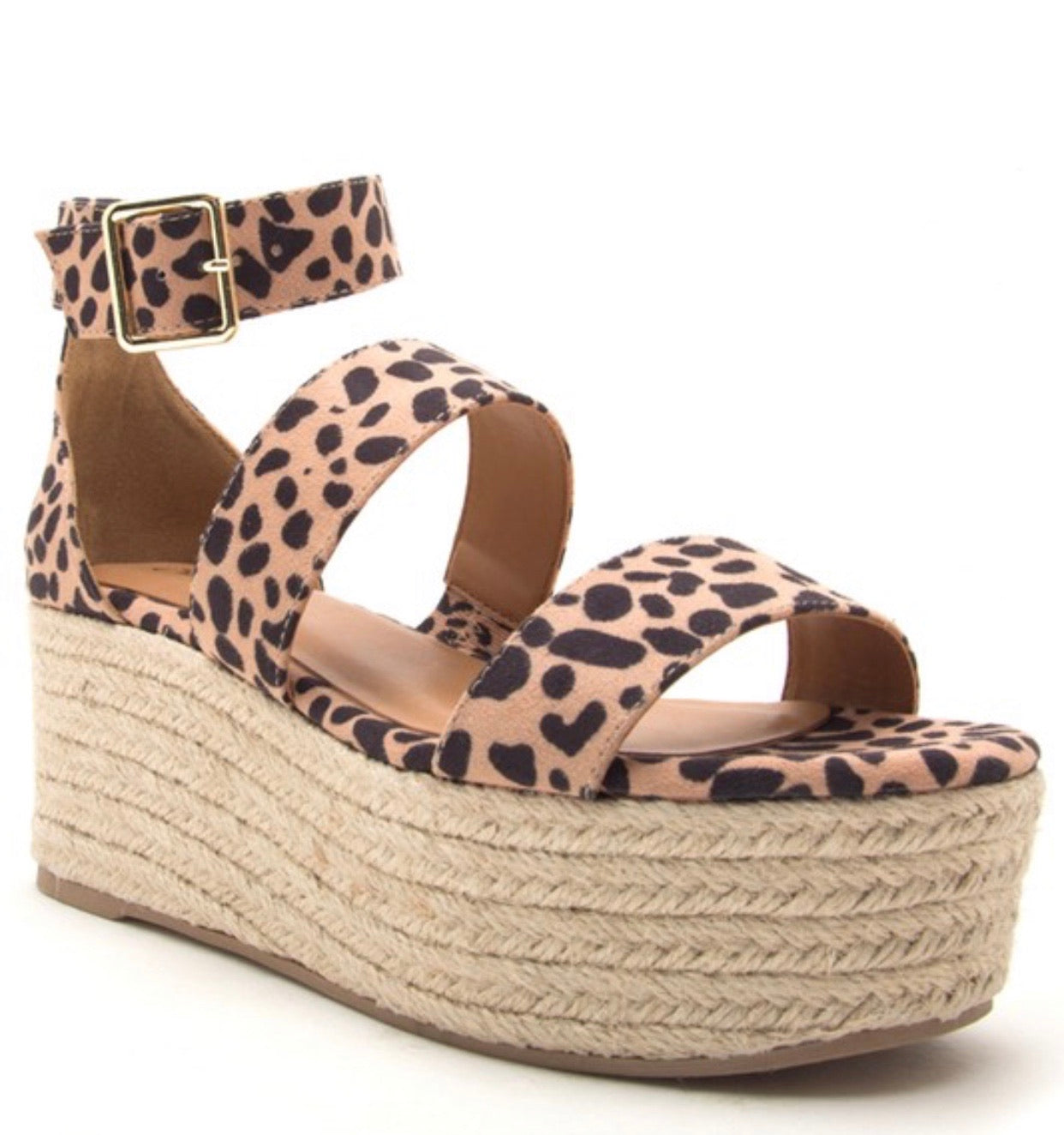 Leopard Platform Sandal - Bellamie Boutique
