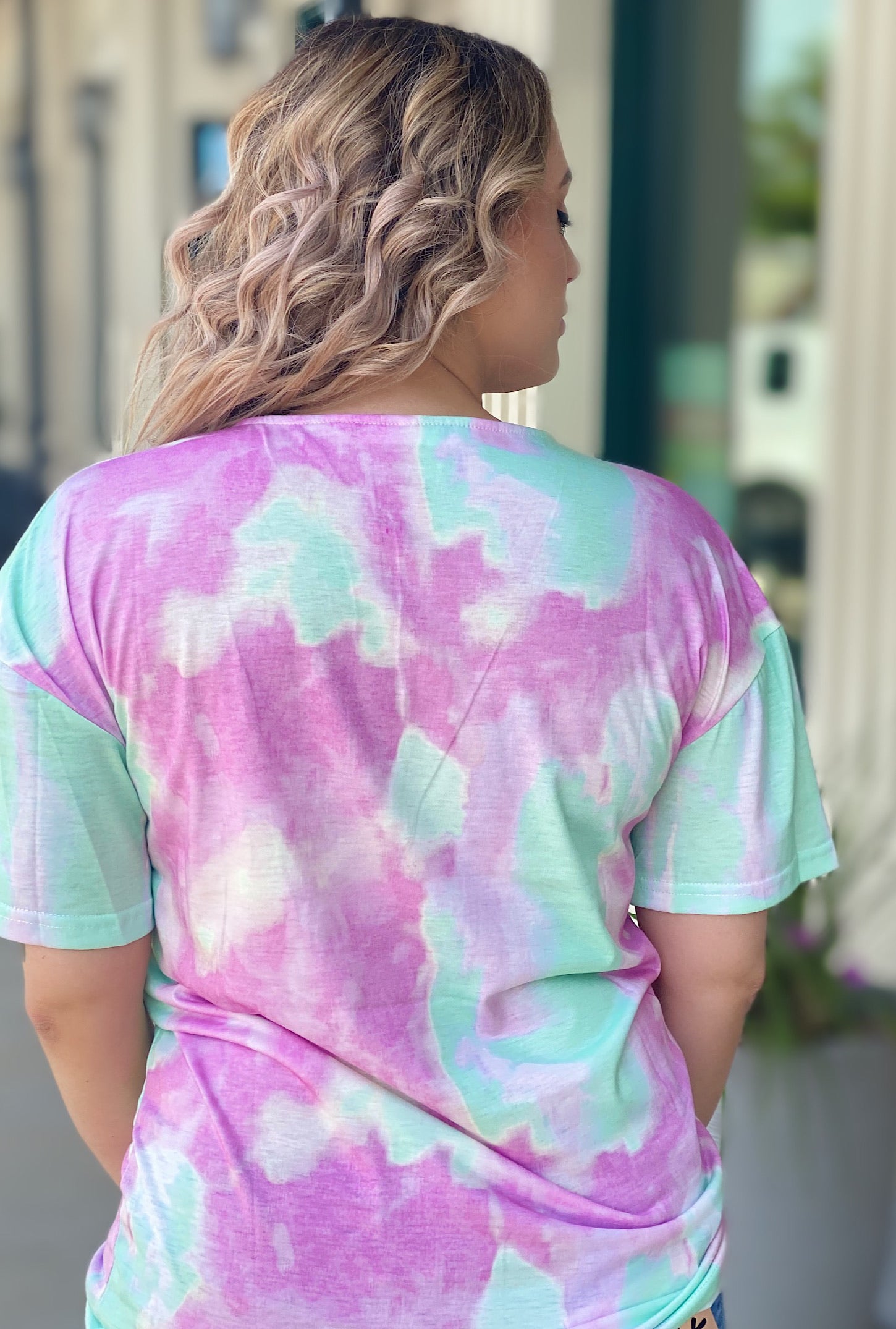 Mya Tie Dye Top - Bellamie Boutique