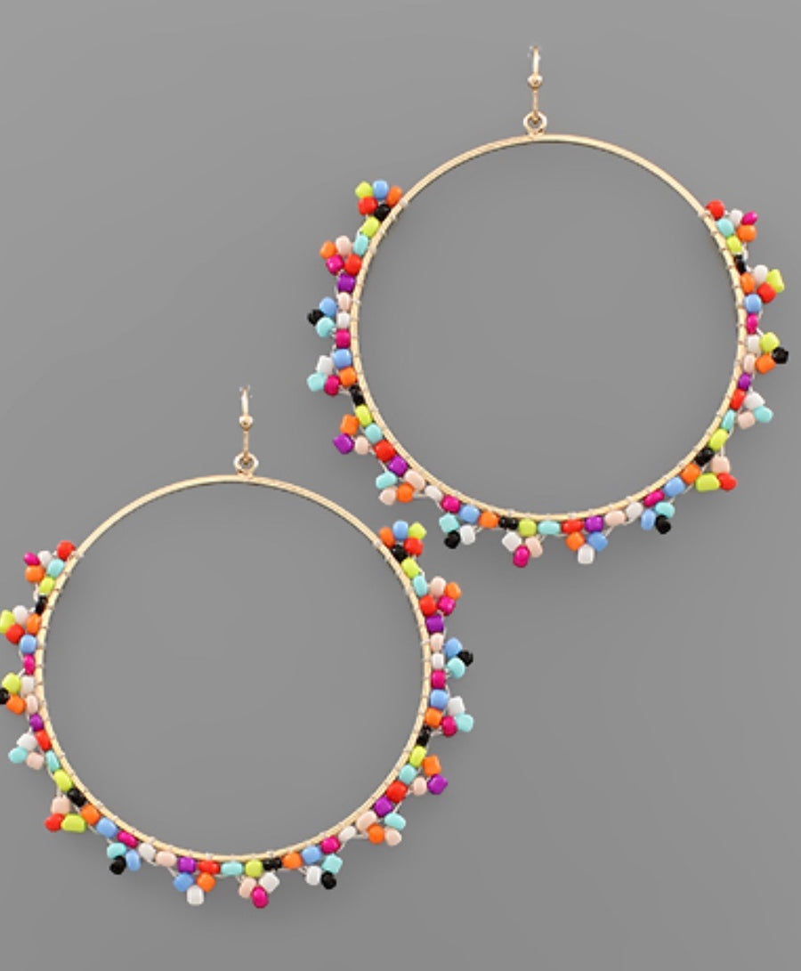 Multi Bead Earrings - Bellamie Boutique