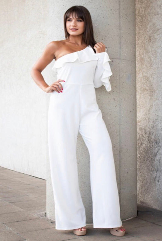 Bridal Kisses Jumpsuit - Bellamie Boutique