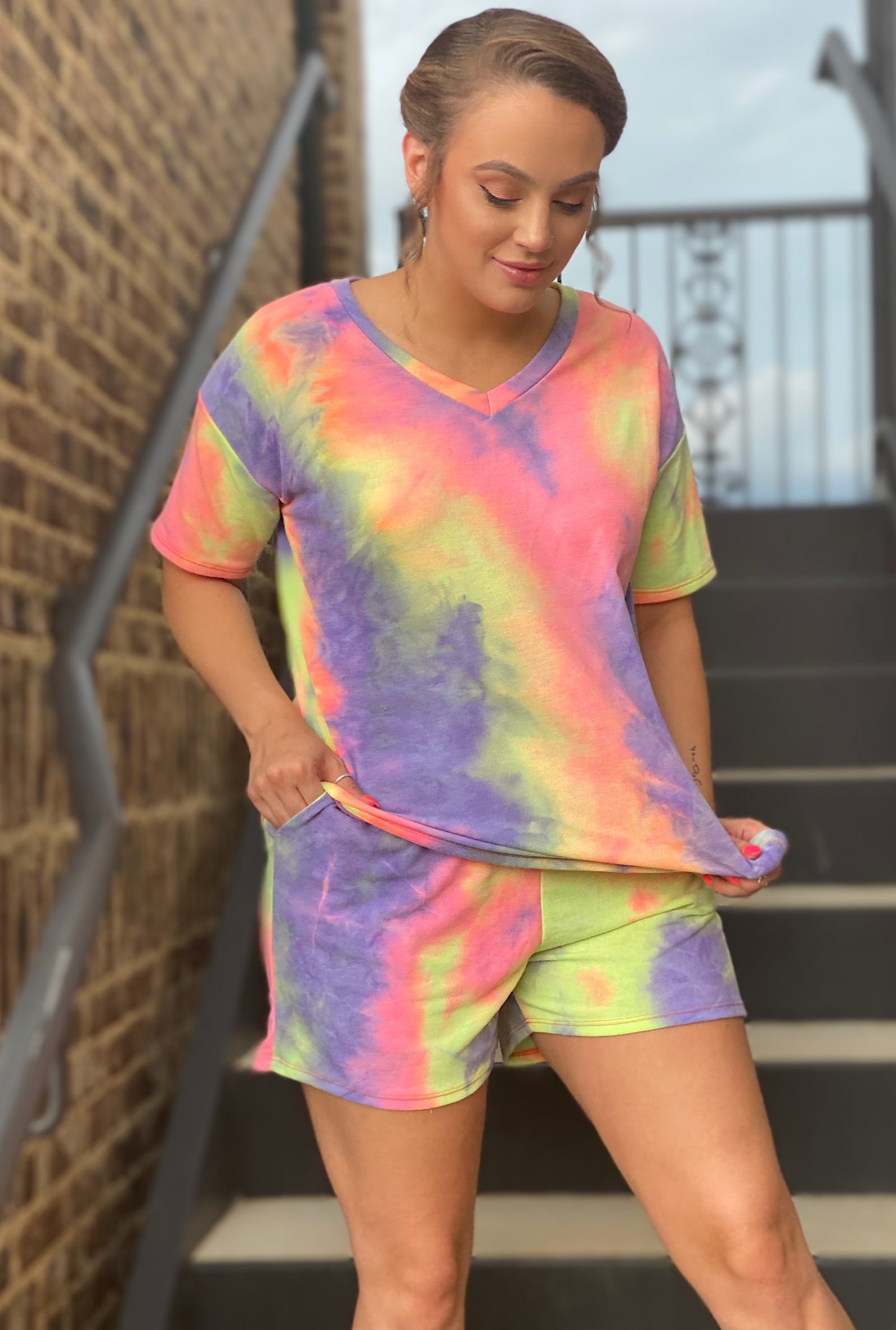 Peyton Tie Dye Set - Bellamie Boutique