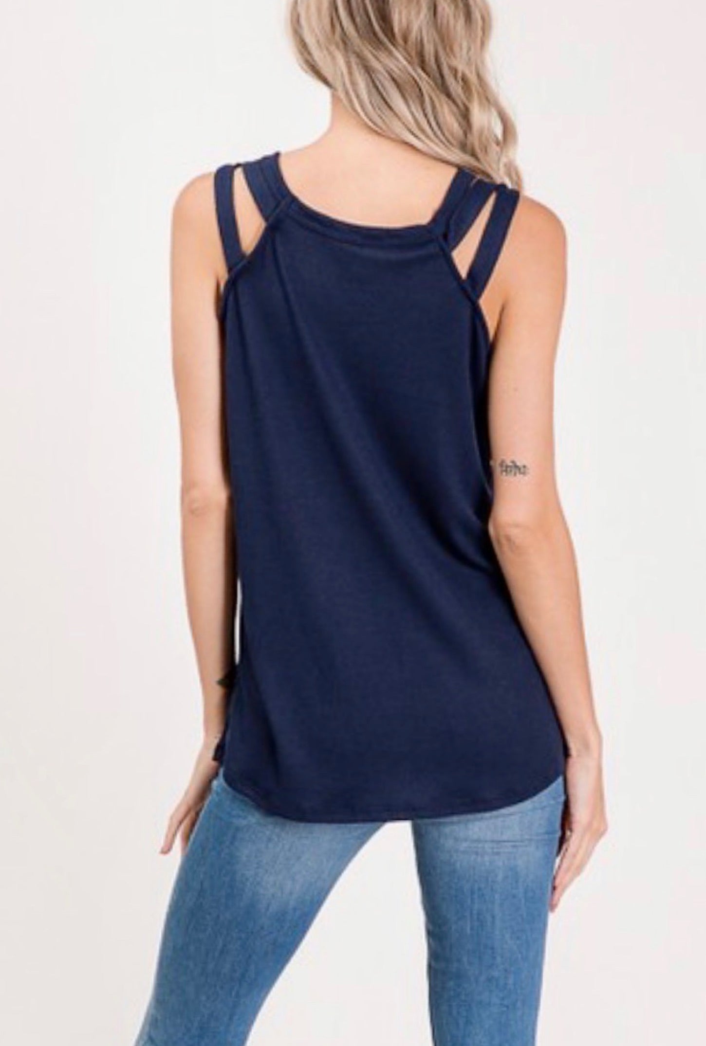 Land I Love Strappy Tank - Bellamie Boutique