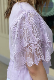 Lily Lace Sleeve Top - Bellamie Boutique