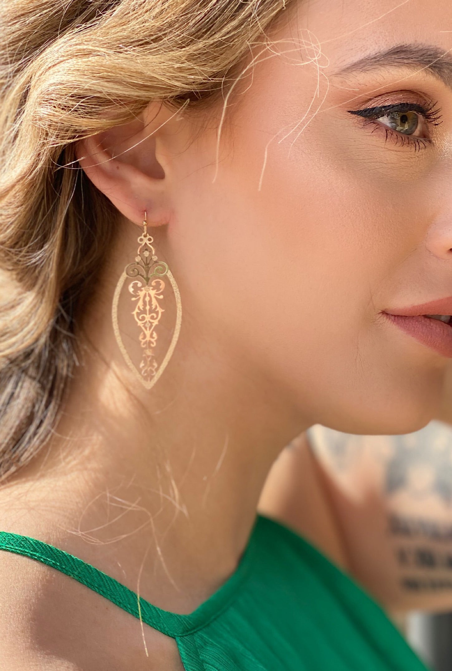 Gold Filigree Earrings - Bellamie Boutique
