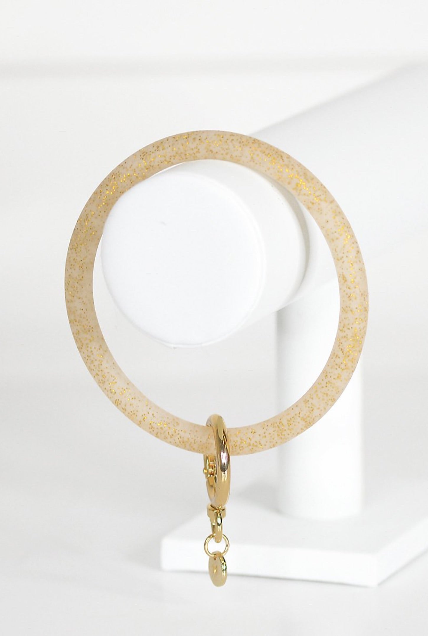 Glitter Gold Key Ring - Bellamie Boutique