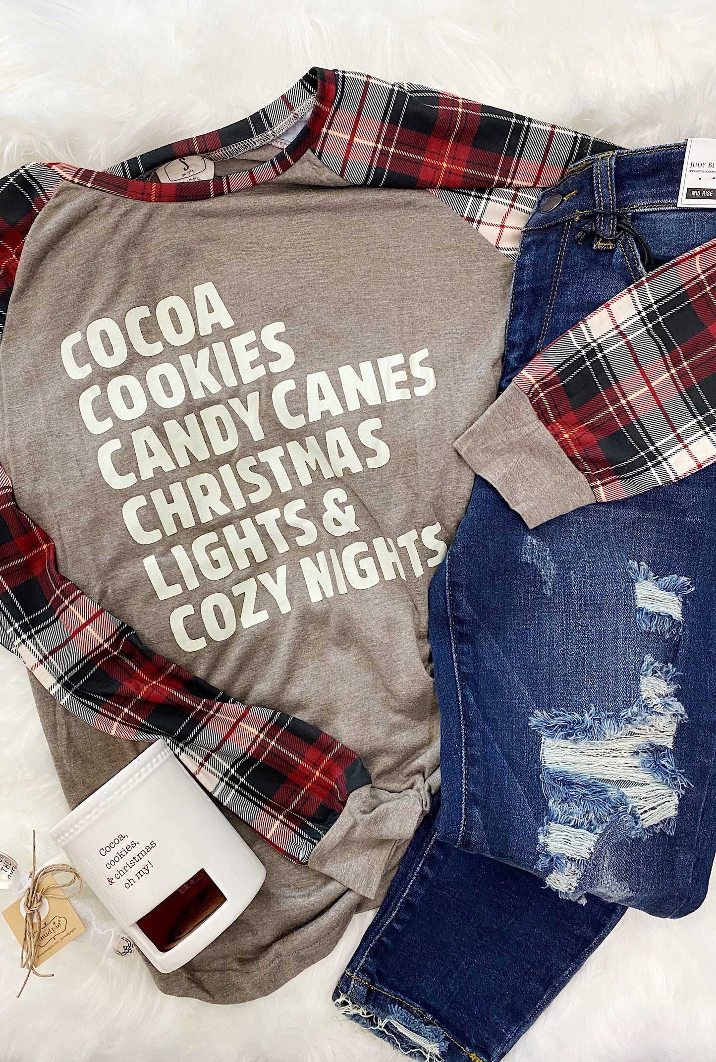 Cocoa Christmas Top - Bellamie Boutique