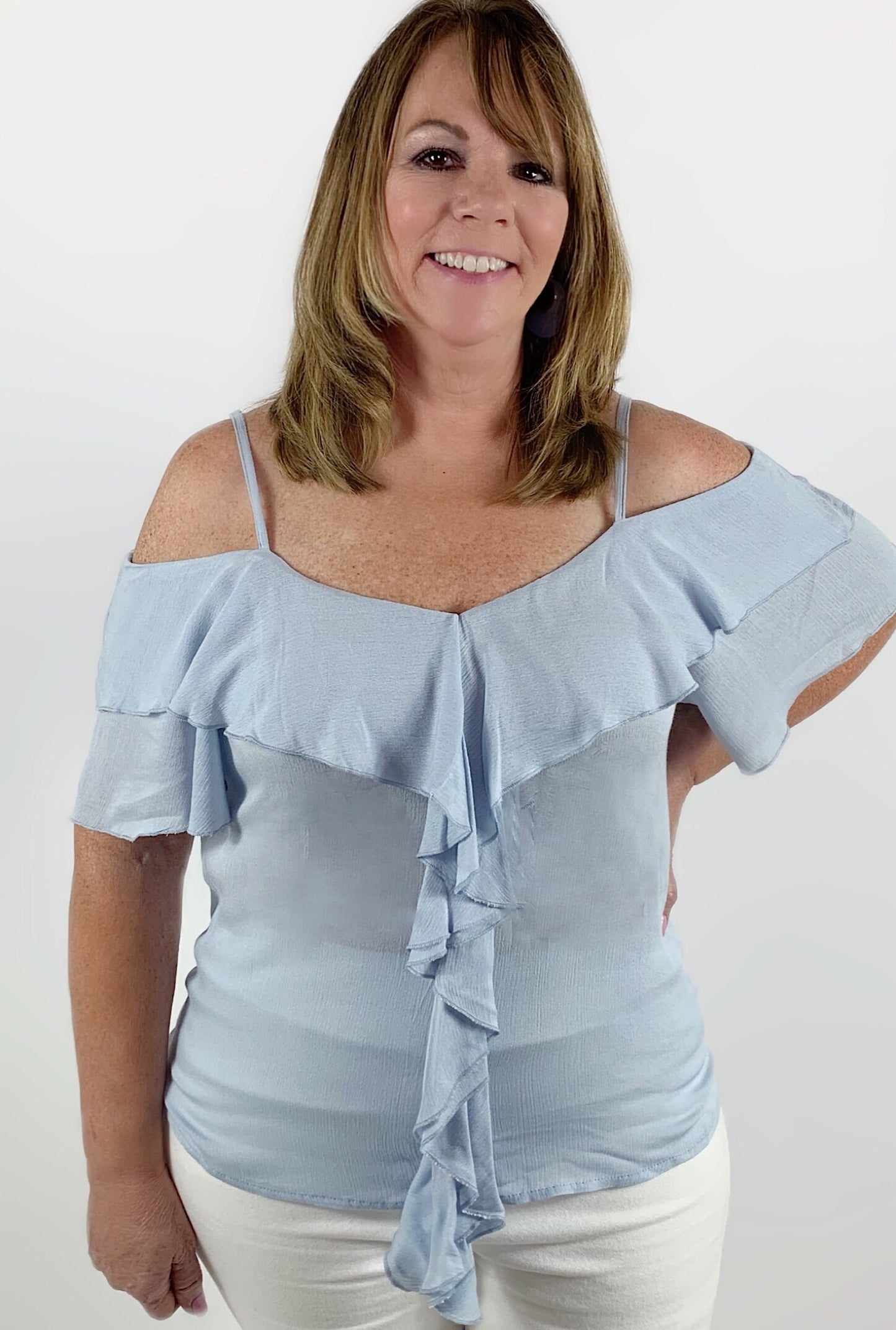 Bailey Blue Top - Bellamie Boutique